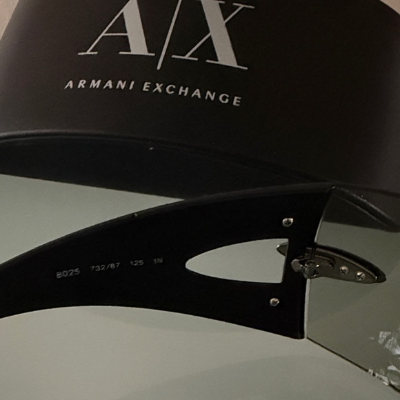 NEW BVLGARI Black/gray Sunglasses w/Armani Exchange case+cleaning cloth ITALY - Picture 10 of 16